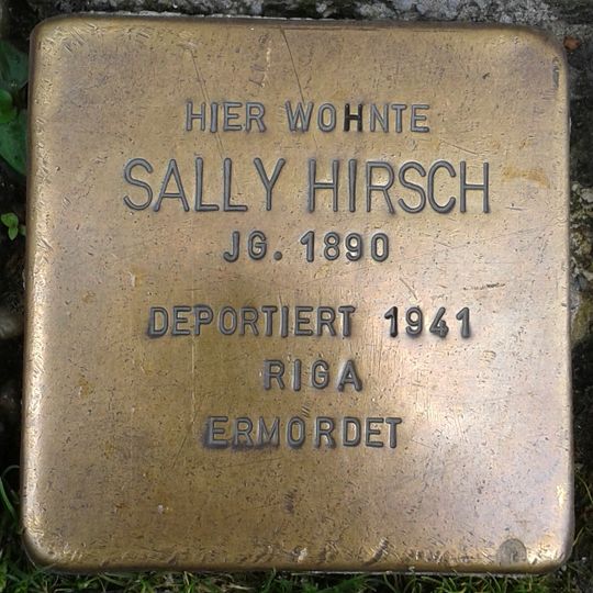 Stolperstein à la mémoire de Sally Hirsch