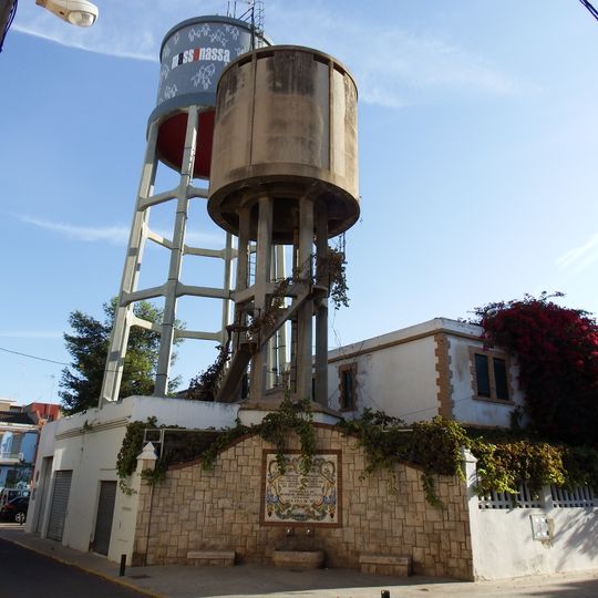 Water towers and fountain in Massanassa