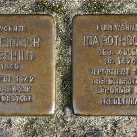 Stolperstein en memoria de Max Heinrich Rothschild