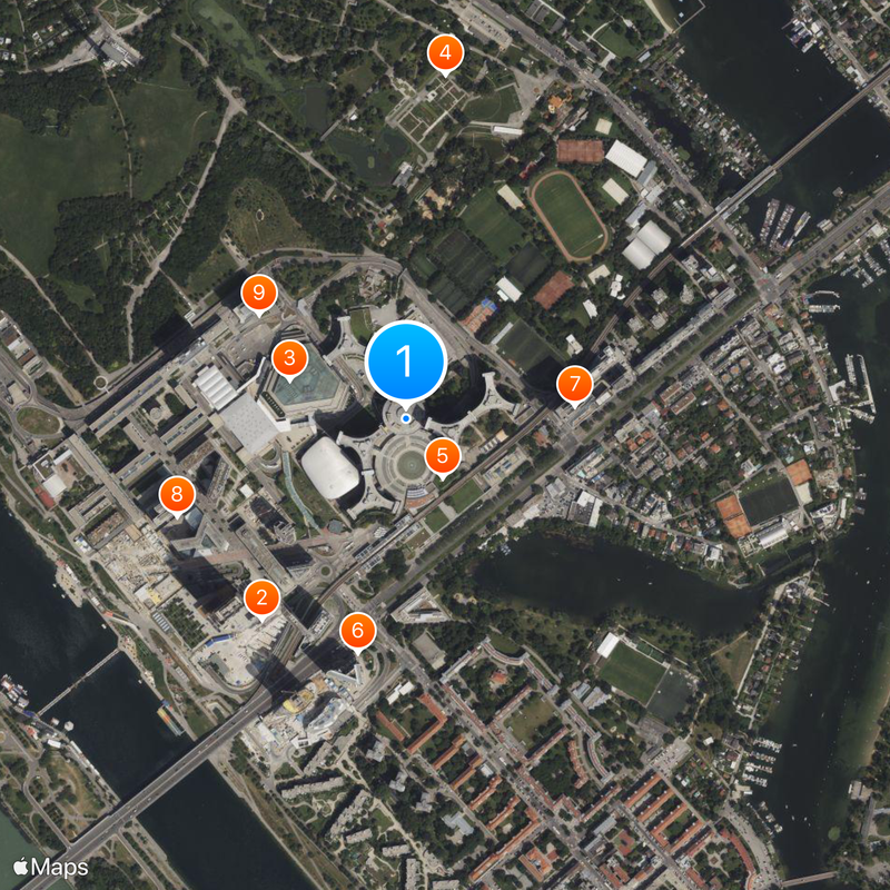 United Nations Office at Vienna Map