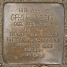 Stolperstein dedicated to Gertrud Seidl
