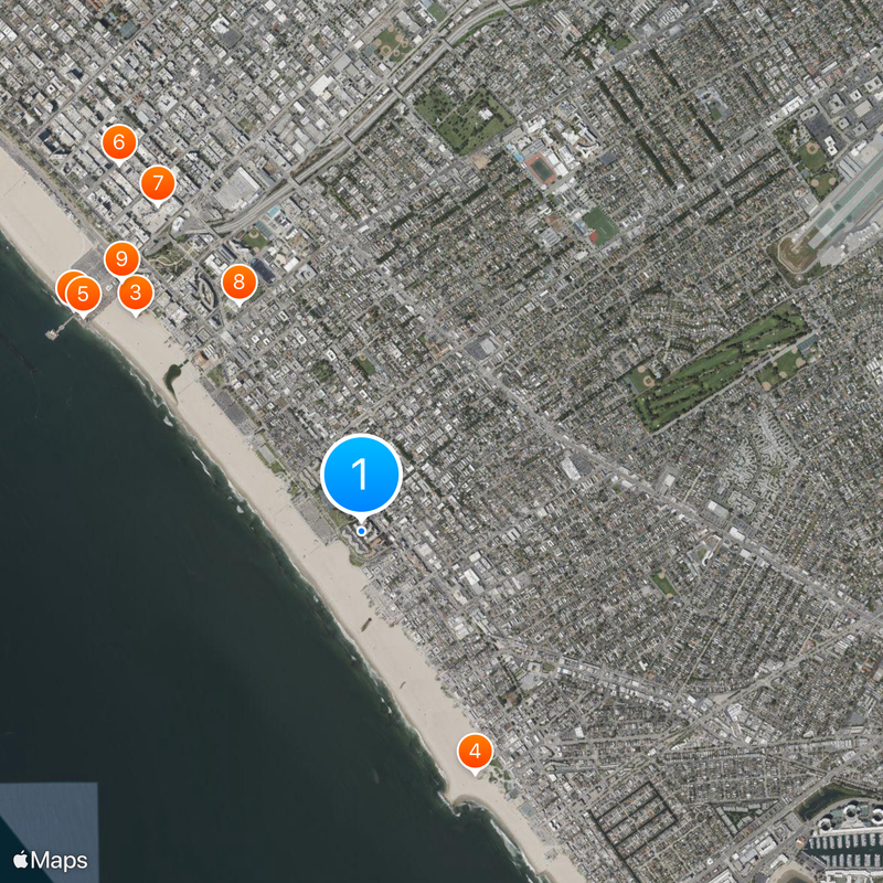 Pacific Ocean Park Map