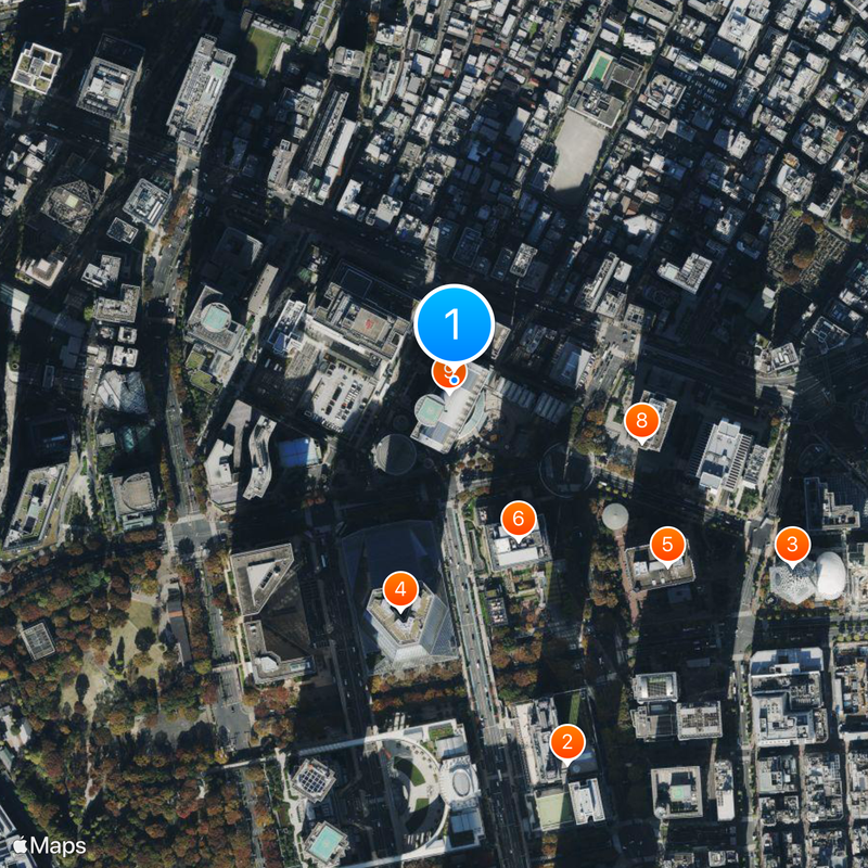 Shinjuku I-Land Tower Map