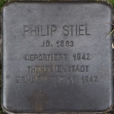 Stolperstein en memoria de Philip Stiel