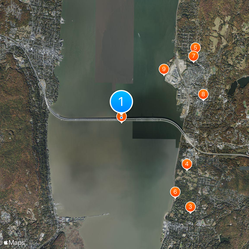 New Tappan Zee Bridge Map