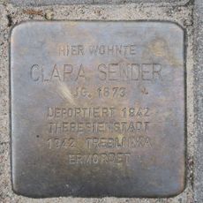 Stolperstein dedicated to Clara Sender
