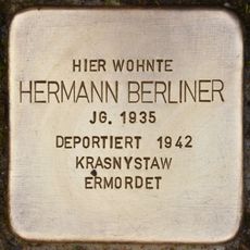 Stolperstein dedicated to Hermann Berliner