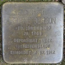 Stolperstein dedicated to Helene Gerson