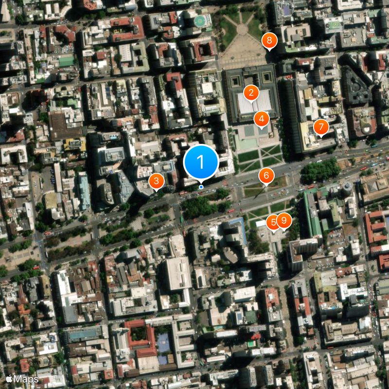Council of Rectors of Chilean Universities Map