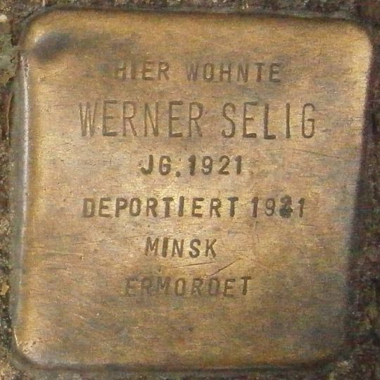 Stolperstein en memoria de Werner Selig