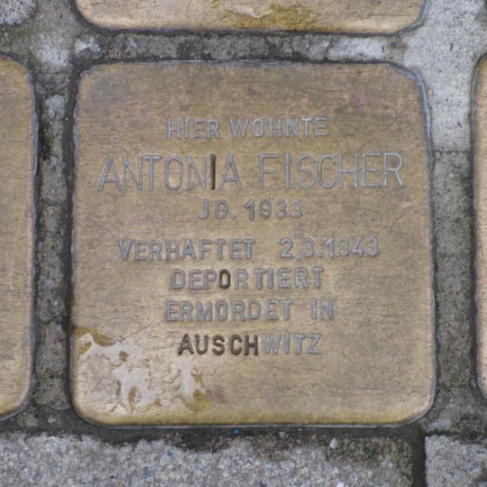 Stolperstein à la mémoire d’Antonia Fischer