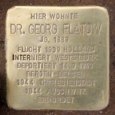 Stolperstein dedicated to Georg Flatow