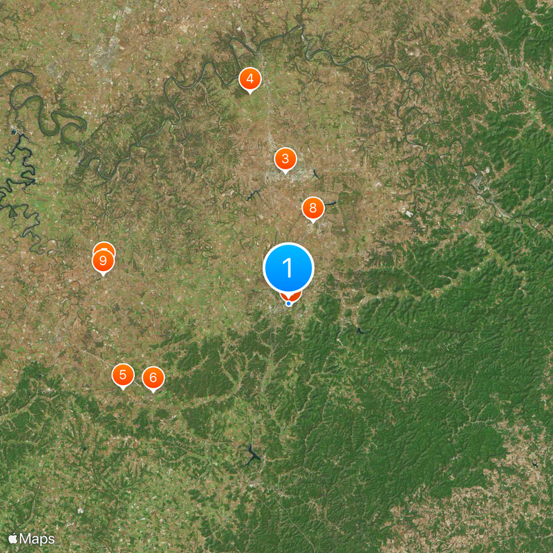 Berea College Map