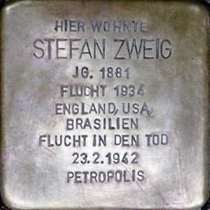 Stolperstein dedicated to Stefan Zweig