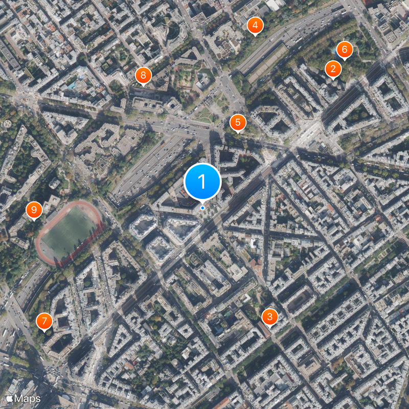 Paris Fire Brigade Map