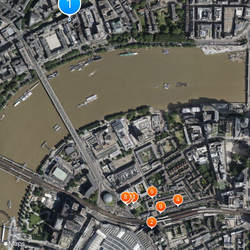 King's College de Londres Mapa