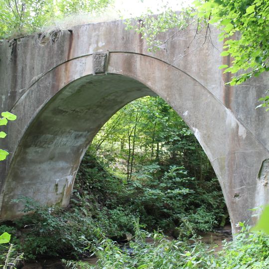 Most kolejowy na rz. Bielica