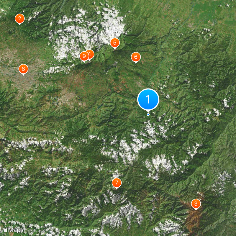 Cartago Province Map