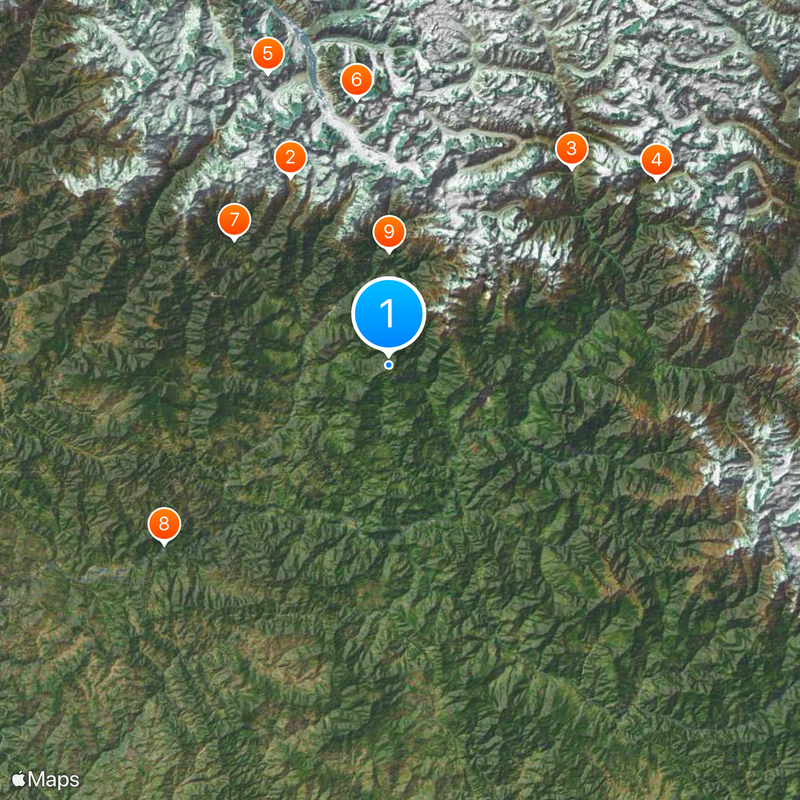Tungnath Map