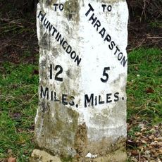 Milestone Circa 10 Metres To West Of The Cottage