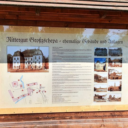 Rittergut Großzschepa : mit Herrenhaus, Pferdestall mit Remise und Kutscherwohnung und ehemaliges Turmhaus