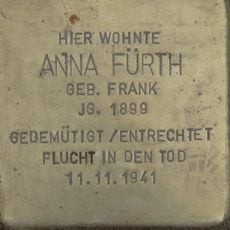 Stolperstein dedicated to Anna Fürth
