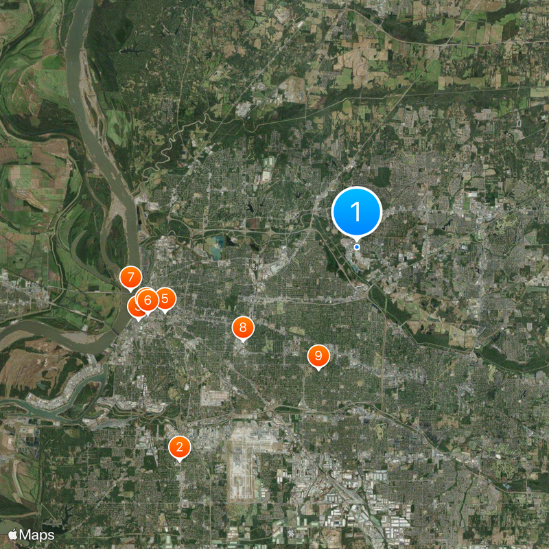 Comté de Shelby Carte