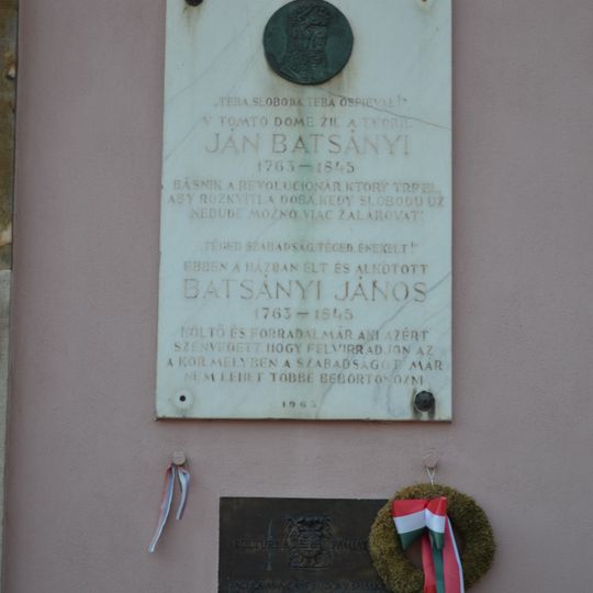 Spišská komora, tabuľa pamätná