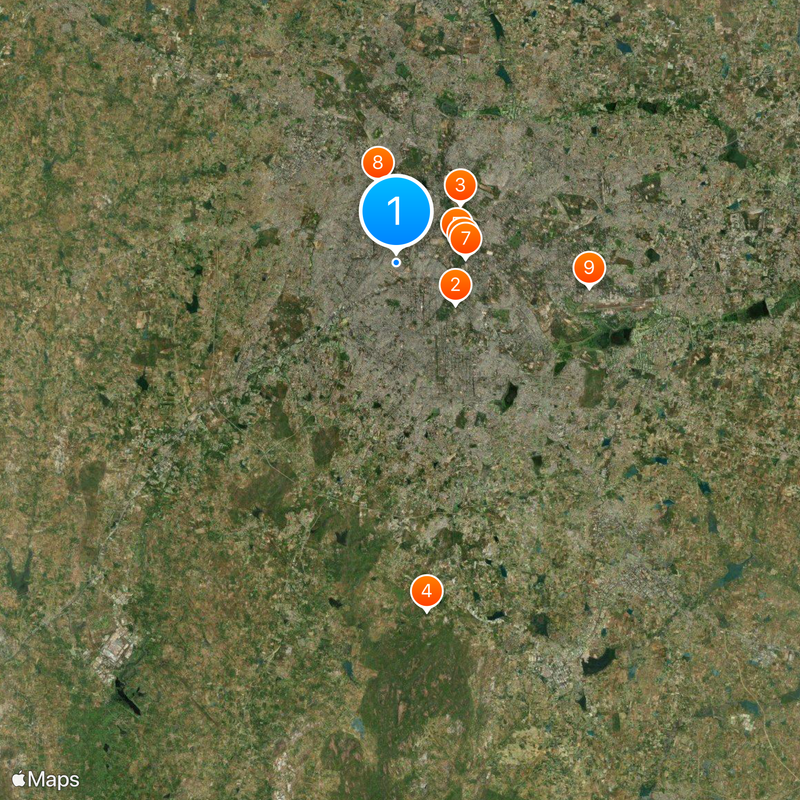 District de Bangalore Urbain Carte