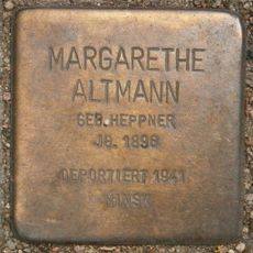 Stolperstein dedicated to Margarethe Altmann