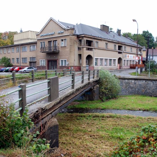 Bridge of Nádražní street over the Červený potok in Hořovice