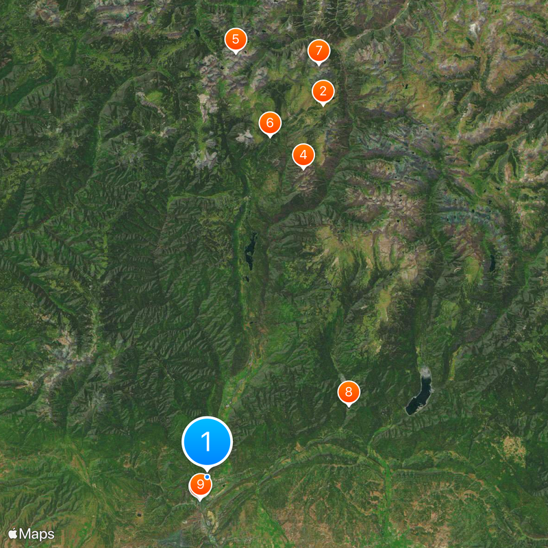 Durango and Silverton Narrow Gauge Railroad Mapa