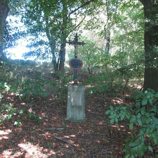 Kříž u lesa u Radimovic