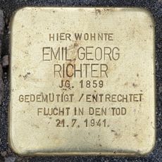 Stolperstein en memoria de Emil Richter