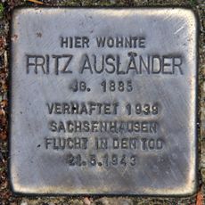Stolperstein dedicated to Fritz Ausländer