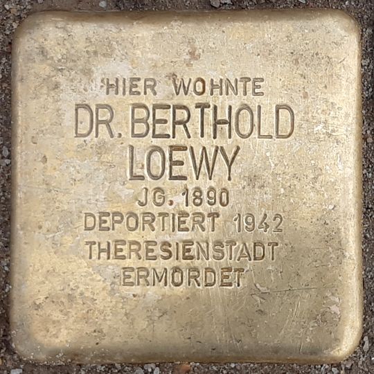 Stolperstein für Berthold Loewy