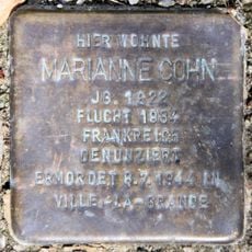 Stolperstein en memoria de Marianne Cohn