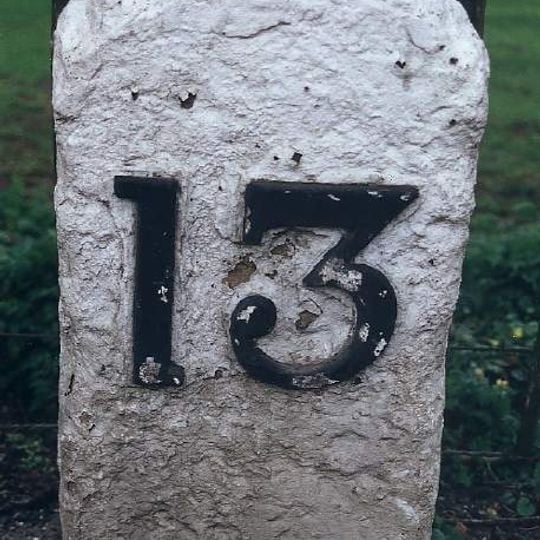 Milestone, Lynn Road, 30yds W of road leading to bridge over Heacham River