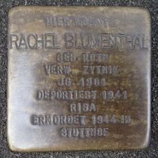 Stolperstein à la mémoire de Rachel Blumenthal