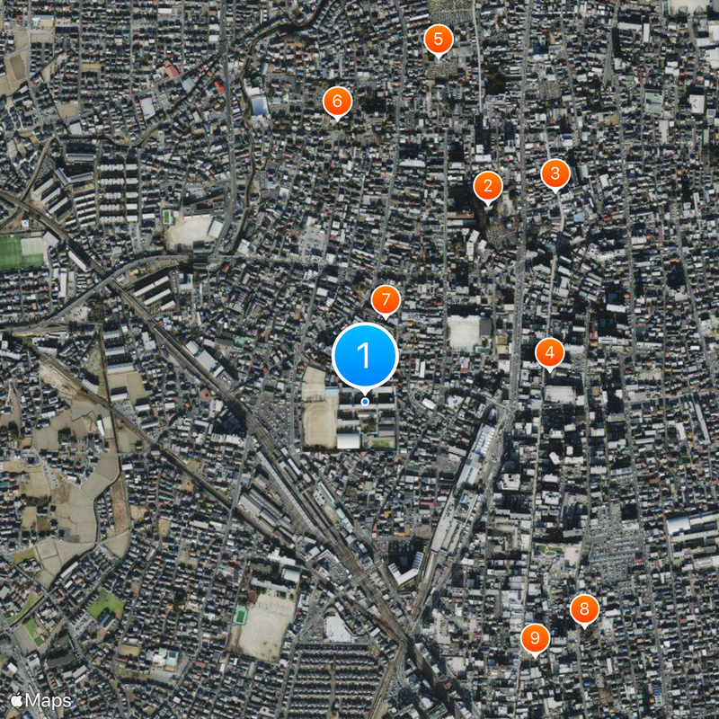 Kawagoe Girls High School Map
