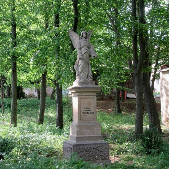 Statue of Guardian angel in Němčice nad Hanou