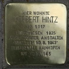 Stolperstein dedicated to Herbert Hintz