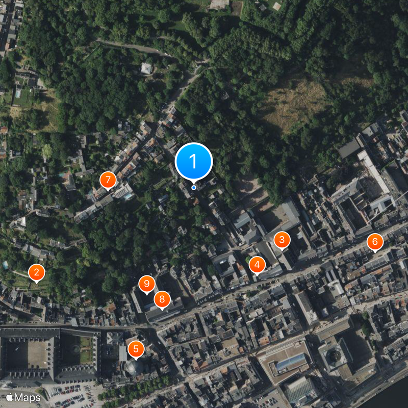 Montagne de Bueren Mappa