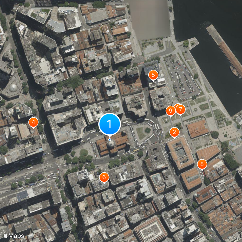 Candelária Church Map