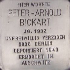 Stolperstein dedicated to Peter-Arnold Bickart