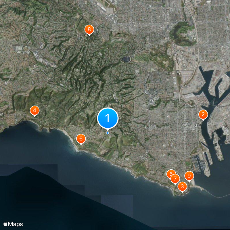 Marymount College, Palos Verdes Map