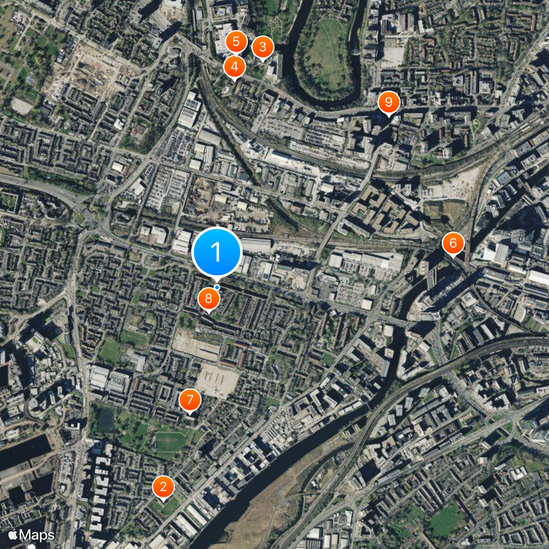 Salford Lads Club Map
