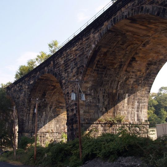 Brilliant Cutoff Viaduct of the Pennsylvania Railroad