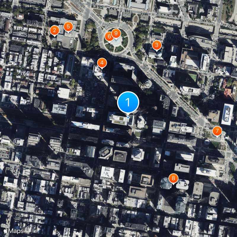 Comcast Technology Center Map
