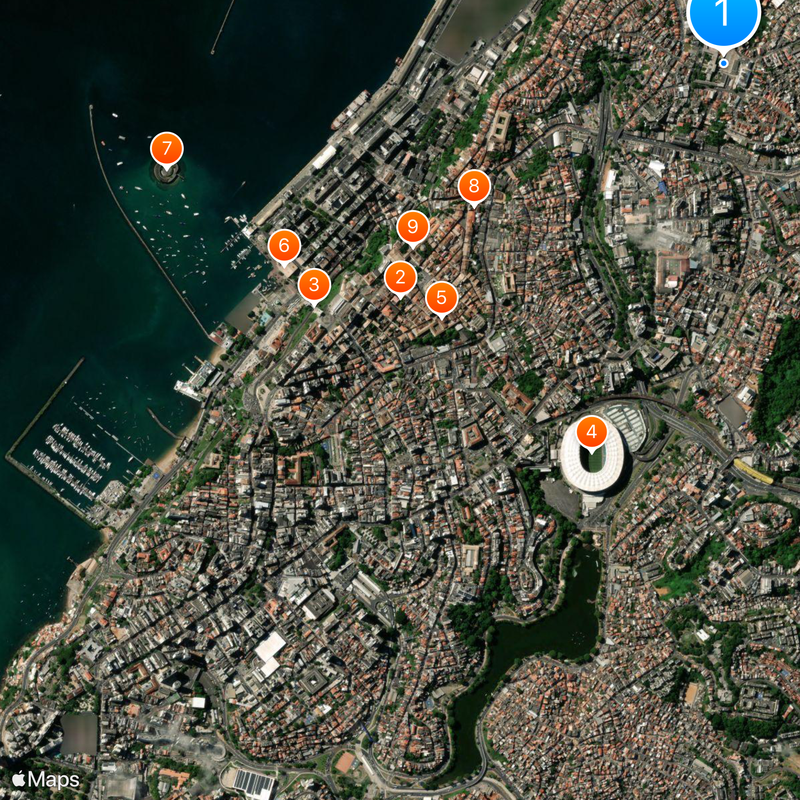 Historic Centre of Salvador da Bahia Map